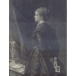 A Framed Engraving after Sir John Everett Millais and Engraved by Samuel Cousins 'Yes or No' Proof