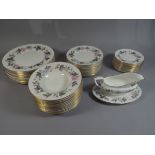 A Collection of Royal Worcester Dinnerwares, June Garland Pattern.