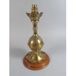 A Late 19th Century Brass Table Lamp in the style of W.A.