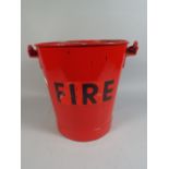 A Painted Fire Bucket.
