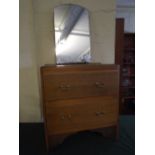 A Two Drawer Bedroom Dressing Chest.
