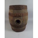 An Iron Bound Barrel Inscribed Groves and Whitnall Ltd. Salford, 41 Cm High.