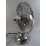 A Vintage Style Chrome Fan (Working Order).