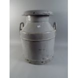 A Small Milk Churn, Uninscribed 45 Cm High.