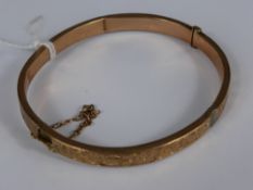 A lady's 9 ct rose gold bracelet, est. 7 gms.