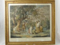 Two Antique Prints including a Mezzo-Tint by Thomas G Appelton of a Tavern Scene, London