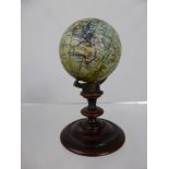 A J Wyld, Leicester Sq. Miniature Terrestial Globe, London 1851, J Addison Sc, the world supported
