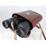 A Pair of Carl Zeiss 8 x 50 Binoculars, in the original leather case.