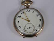 A solid fifteen jewel Swiss lever Brequet H/S pocket watch