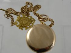 A Gentleman's Sewills Liverpool Gold Plated Full Hunter Pocket Watch, the pocket watch with gold