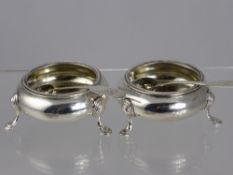 A Pair of 19th Century Solid Silver Mustards, London hallmark dated 1852/53, mm Henry Holland. the