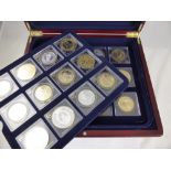 A Solid Silver London Mint Millionaires Collection, 36 pc Coin Set in the original wooden