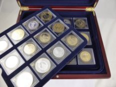 A Solid Silver London Mint Millionaires Collection, 36 pc Coin Set in the original wooden