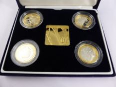 A Miscellaneous Collection of Silver Proof Coins, including Britannia Four Coin Set, Master Pieces