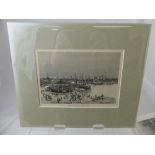 Five antiquarian black and white prints depicting Newfoundland, Omaha, Melbourne, Hawaii and Manilla