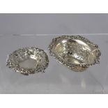 A Solid Silver Bon Bon Dish, with pierced side and foliate border, Chester hallmark dated 1903/4