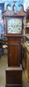 An Oak and Mahogany 8 day Long Case Clock, by William Preddy Langport, the clock having a white