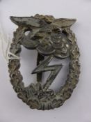 A German WWII Luftwaffe Ground Assault Badge.