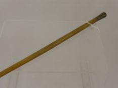 An Antique Chinese Rhino Horn Swagger Stick, approx 53 cms