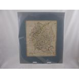 A collection of antiquarian prints depicting maps and flags, mounted and unmounted, approx. 9