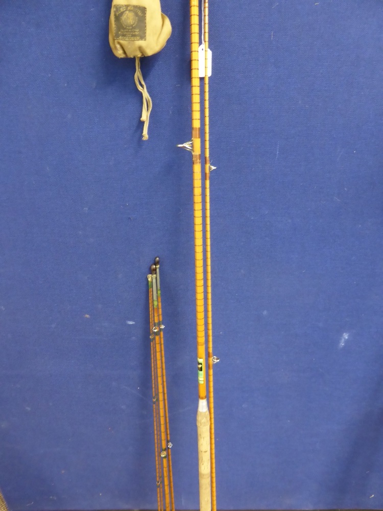 Two vintage split cane fly rods, one being an Alcocks Patrician two piece, the other being an Alec - Image 2 of 2