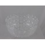 A Cut Glass Trifle Bowl, the diameter 21 cms, approx depth 10 cms.