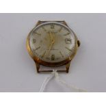 A Gentleman's 9ct Gold Accurist Wrist Watch, the watch having  21 jewel movement.