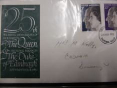 Three albums of First Day Covers incl. trains, Royalty, Christmas, Royal Navy, printers, dogs,