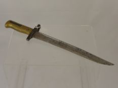 A WWI Rifle Bayonet nr 856, approx 41 cms