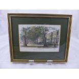 A set of eight coloured prints depicting Cotswold scenes including Stow on the Wold, Broadway,