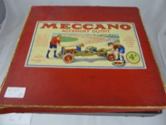 A Vintage Meccano Four A and Three A Accessory Outfits