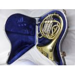 A Besson 600 French Horn, nr BE 602/09020, in the original case.