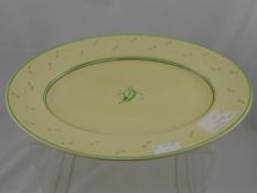 A Vintage Suzie Cooper Oval Meat Plate, together with an Alfred Meakin meat plate.