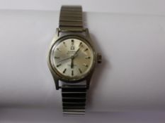 A Lady's Vintage Omega Stainless Steel Automatic Wrist Watch