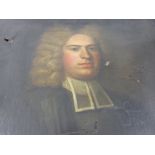 An early 18th century oil on canvas in the style of Godfrey Kneller depicting a gentleman, est. 62 x