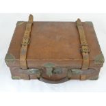 A John Dickson & Son, Gun and Rifle Manufacturers Leather Cartridge Case, the case with fitted