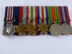 A Group of Six Medals, including the Military Medal for Bravery in the Field, 1939 - 45 Star,