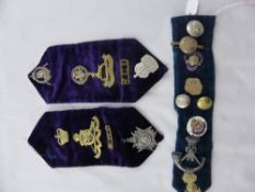 A Collection of Miscellaneous Military Cap Badges including RCD, Royal Canadian Dragoons.