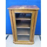A Glass Fronted Music Cabinet, 51 x 34 x 84 cms