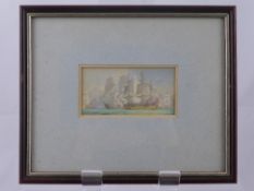 Bevan, Irwin John David, (British) 1852-1940, three miniature watercolours depicting maritime