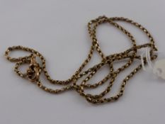 A Vintage 9ct Rose Gold Fob Chain approx 15.5 gms.