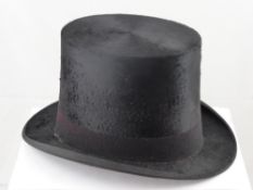 A Dunn & Co. black Silk Top Hat in a Dunn & Co. box, 3 3/8