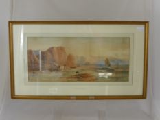 William Henry Earp, (1831-1914) 19th Century Watercolour Coastal Scene, framed and glazed, approx.