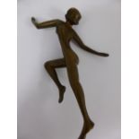 A Bronze 1920’s Style Figure of a Naked Lady, in the form of Josephine Baker, approx. 15 cms