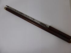 An Antique Swaine & Adney, London Leather Swagger Sword Stick, the blade approx. 61 cms