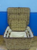 A Trio of Wicker Baskets.