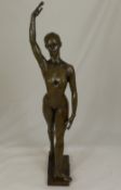 After Jacques le Nantec, French, Limited Edition bronze figurine "Ballerina", the figure stamped