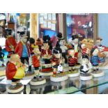 Thirteen figures from the " Beano, Dandy Collection " by Robert Harrop Designs Ltd.