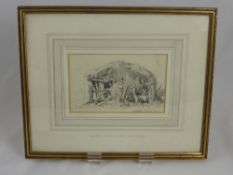 Henry Harris Lines, 1801-1889 Two original Pencil Sketches entitled 'At Lichfield' dated September
