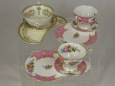 A Part Aynsley  " Henley " dinner service comprising fifteen soup bowls and saucers, serving dish